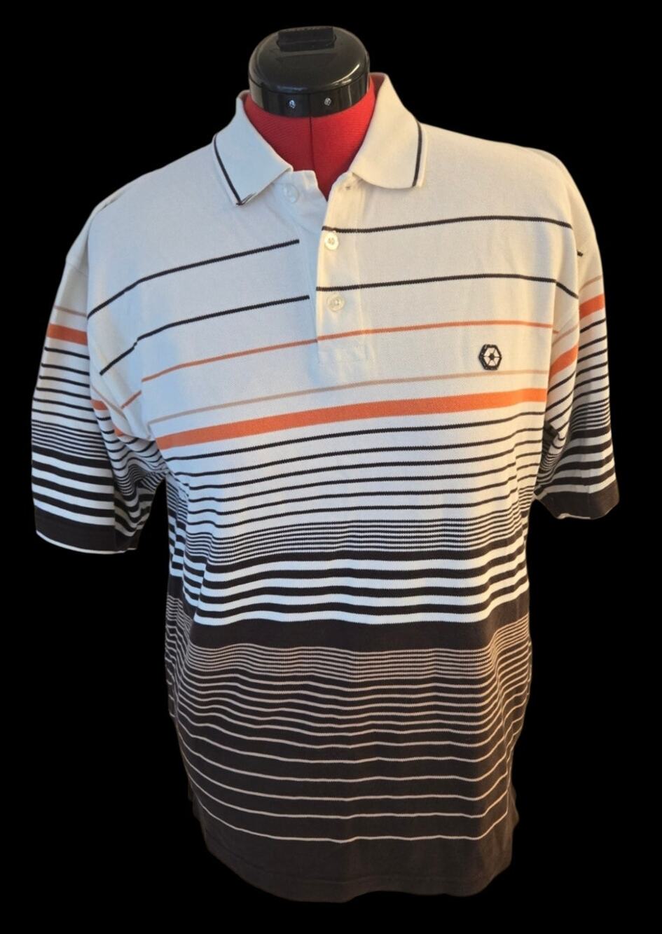 Vintage striped men's shirt, no size, fits like small/medium